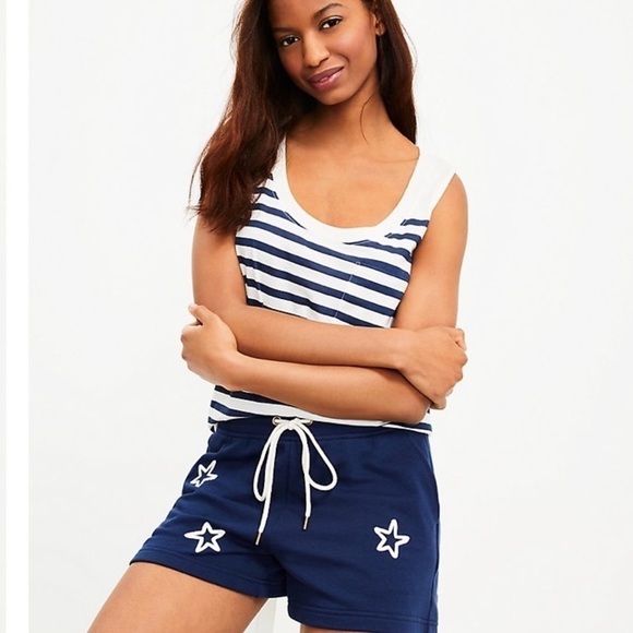 LOU & GREY NEW Striped Softserve Slub Pocket Tank Top Size Small - Picture 14 of 14